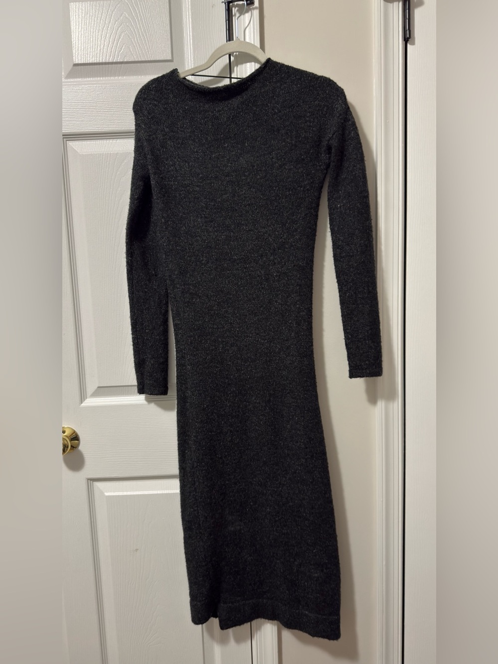 Zara grey Long-Sleeve Knit Dress